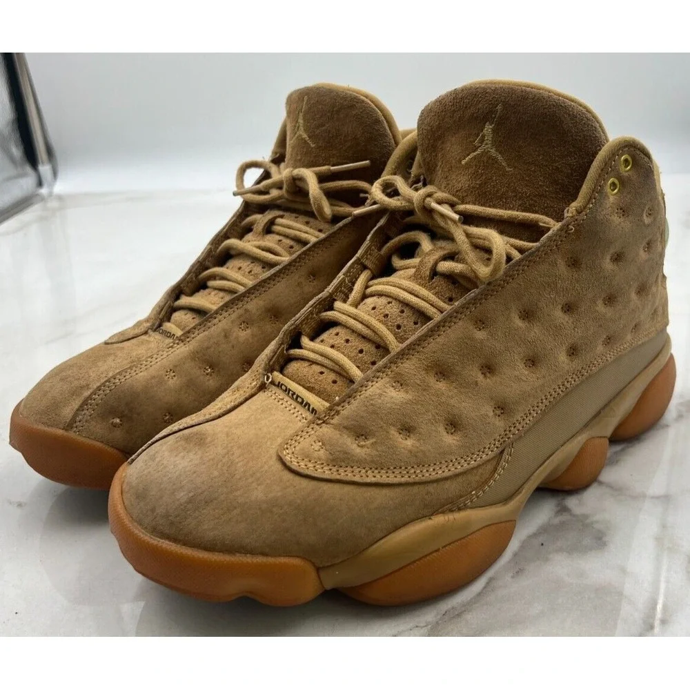 Jordan 13 Shoes Mens 9.5 Retro Wheat Golden Harvest Elemental Gold 414571-705